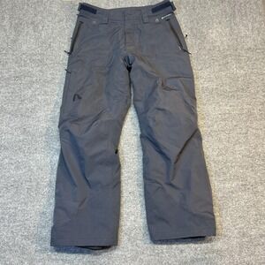 Flylow Intuitive Fabrics Snow Pants Mens Small Gray Insulated Ski Snowboard